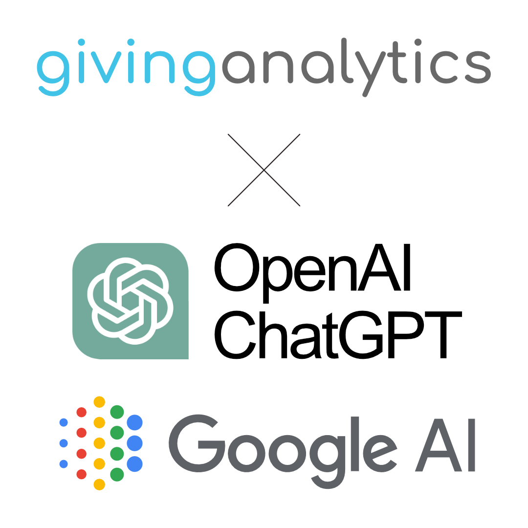 Giving Analytics is integrated with ChatGPT and Google AI services